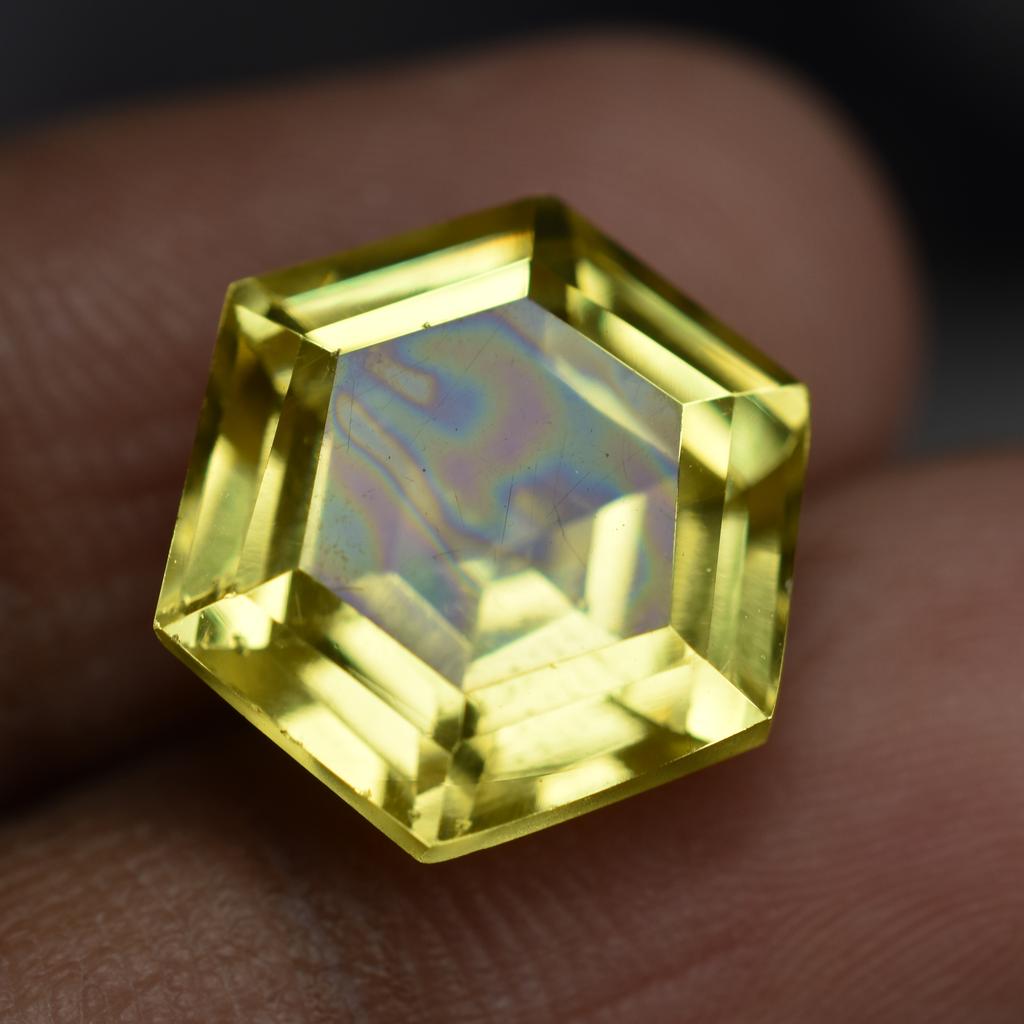 Ceylon Sapphire Natural Yellow Fancy Shape 10.12 Carat   Loose Gemstone