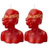 Blind Folded Fortuna Figure Candle Hecate Jyotish Mystic Mall Decorative Soy Blend Wax Candle