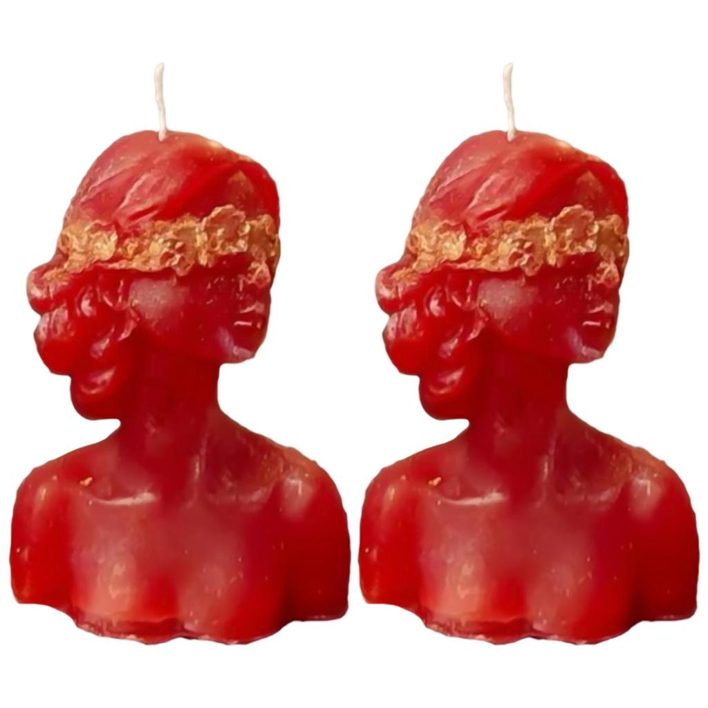 Blind Folded Fortuna Figure Candle Hecate Jyotish Mystic Mall Decorative Soy Blend Wax Candle