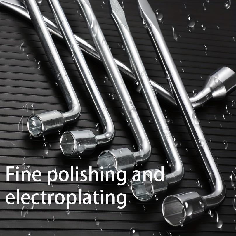 1 шт. автомобильный ключ для запасного колеса для домкрата - L-образный шестигранник 17/19/21 мм, инструмент для ремонта торцевых головок с прорезями