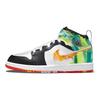 Детские кроссовки Air Jordan 1 Mid SE PS Drip Black Team-Orange Kumquat DJ6562-038