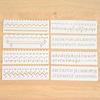 Original Lace Ruler & Drawing Template: Kids' Journal & Coloring Tool with 8 Designs