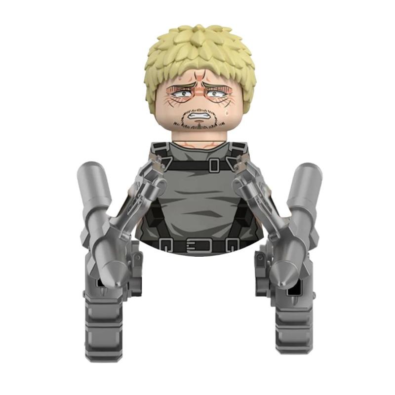 Слепая коробка Строительные блоки Мини-модели Фигурки Атака на Титанов Леви Аккерман Эрен Микаса Гигант Анни Хэллоуин Рождественские подарки Игрушка