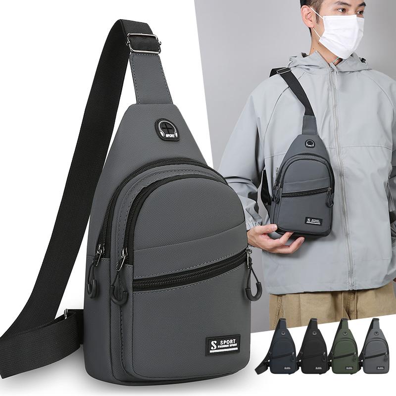 Водонепроницаемая нейлоновая нагрудная сумка - мужской рюкзак-слинг через плечо, компактная наплечная сумка-мессенджер, дорожный и походный рюкзак для активного отдыха