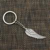 Модный брелок для ключей 30 мм, металлический брелок для ключей, ювелирные изделия, антикварное покрытие, крылья ангела, 47x15 мм, подвеска