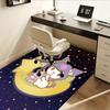 Office Rug Moon, Star Anti-Slip Rug, Machine Washable for Living Room, Bedroom, Office, Multiple Sizes, Bedroom Mat, Decorative Mat, Durable Mat, Livi