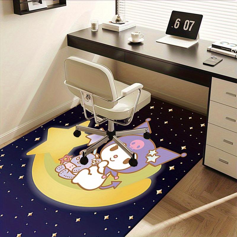 Office Rug Moon, Star Anti-Slip Rug, Machine Washable for Living Room, Bedroom, Office, Multiple Sizes, Bedroom Mat, Decorative Mat, Durable Mat, Livi