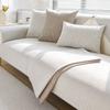 1PC Nordic Cotton Linen Sofa Cover Solid Color Non-slip Sofa Cushion  All Seasons Universal L Couch Slipcover for Living Room