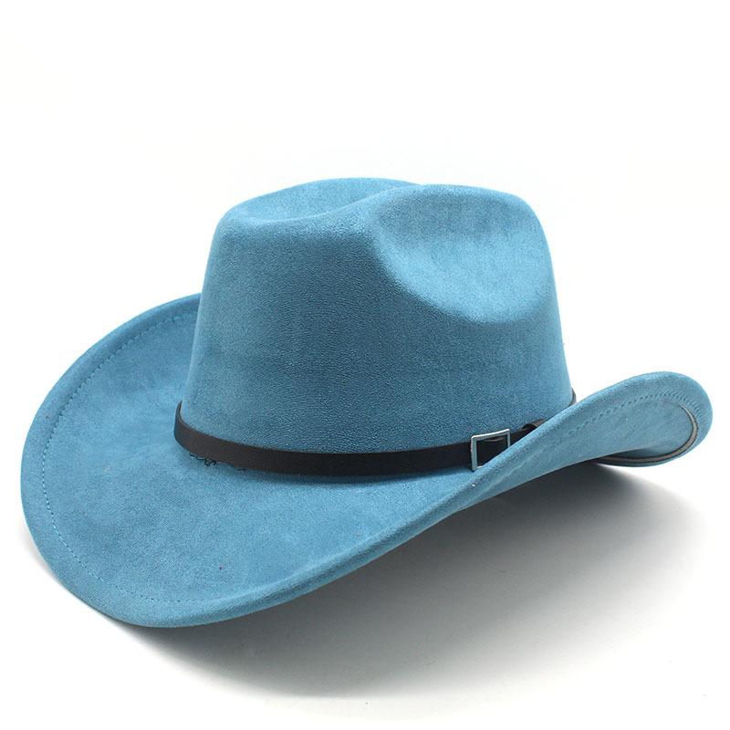 Big Edge One-Word Top Suede Western Cowboy Top Hat Jazz Hat Fashion Hat Retro Hat