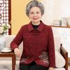 Ветровка нового стиля для мамы: Весенне-осенняя куртка с темной застежкой, в китайском стиле, для женщин среднего и пожилого возраста