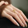 Exquisite Adjustable Open Finger Ring For Women Featuring Unique Geometric Design