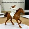 Riding Horses Figurines Gift for Horse Lover Women and Horse Statue Decors Collectibles Horse Gift for Women Girls