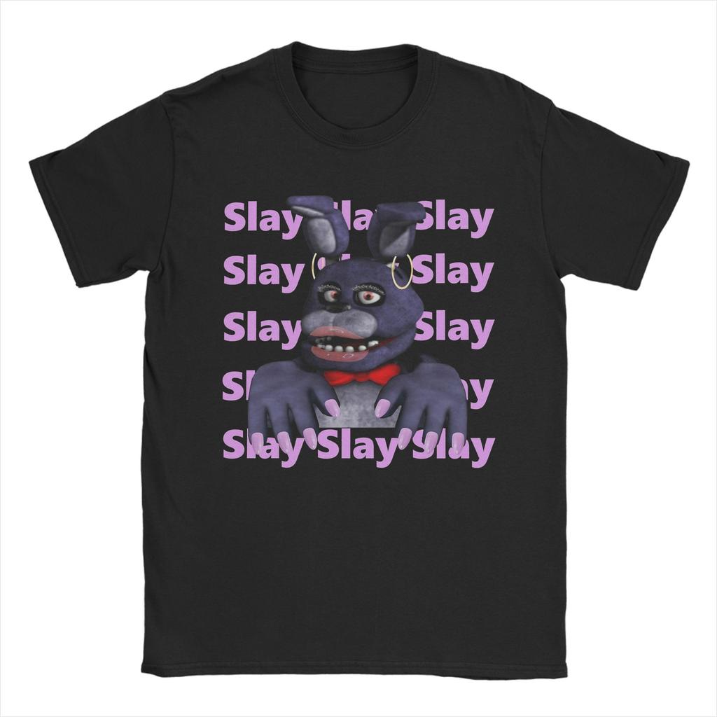 All Seasons FNAF At Freddys T Shirt for Unisex Cotton Tee Shirt Short Sleeve Pure Cotton Tops Streetwear Fashion Casual Tshirt