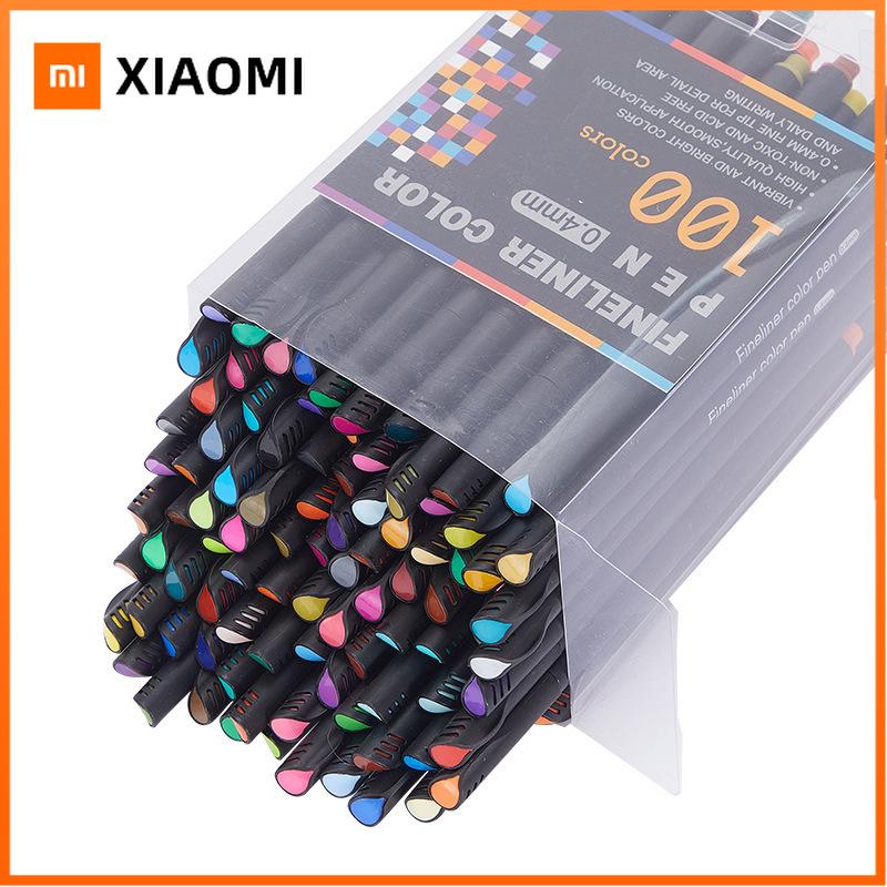Xiaomi 12/24/36 цветных тонких маркеров для рисования, дневника, ежедневника, блокнота, записей, заметок, ежедневника, набор цветных ручек с наконечником 0,4 мм.