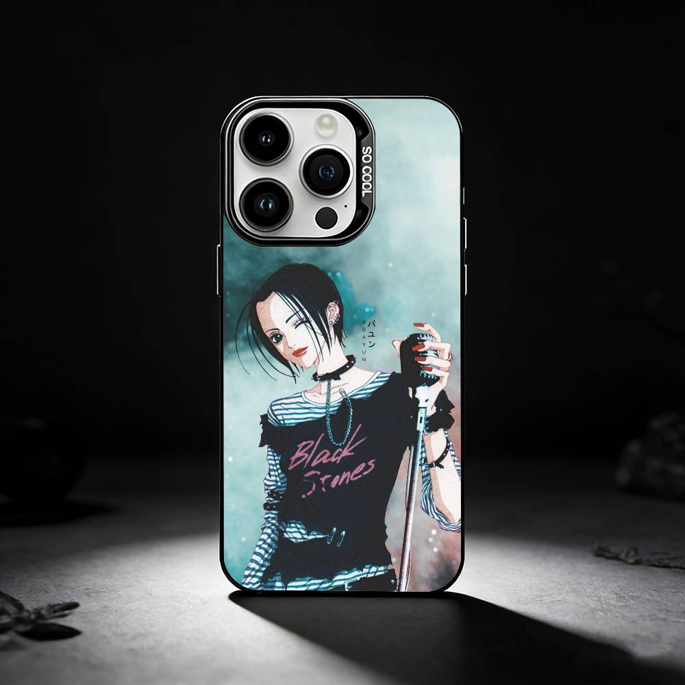 A-Аниме N-Нана Осаки Чехол для телефона Для iPhone 17,16,15,14,13,12,11 Plus,Pro Max,XS,Цветной серебряный чехол для телефона