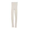 Tenimuho Ribbed Long Pants Organic Cotton Cotton Made In AI22S-740, Underwear, 100% Leggings, Women's, Japan, Off-White