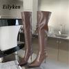 Fashion Eilyken Sexy Super High Heels Over The Knee Boots Women Ladies Spring Autumn Thigh High Long Party Shoes Botas De Mujer