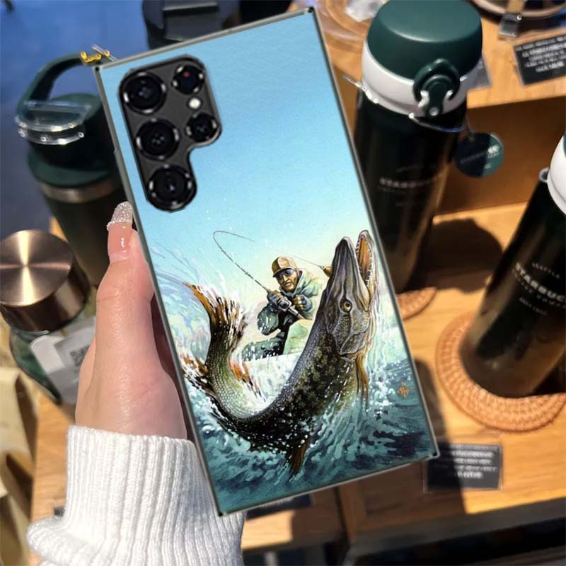 Fishing Gear Fish Cases Phone Case for Samsung Galaxy S26 Ultra S25 Edge S24 S23 FE S21 Plus S20 S22 S10 Cover TPU Capa Shell Sh