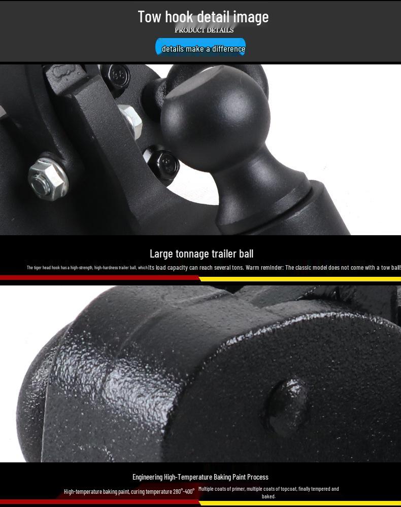 Крюк для буксировки и кронштейн фаркопа для пикапа Ford Ranger, для модификации Raptor