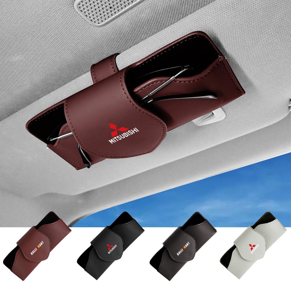 nlvc3 Car Glasses Sunglasses Storage Box Card Ticket Organizer For Mitsubishi Space Star Lancer EX 9 Outlander Xl Eclipse Cross Asx