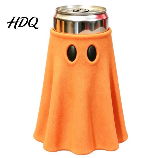Festive Beverage Insulator Halloween Ghost Can Holder Universal Cooler Sleeve Cute Shaped Party Favors Insulated Drink