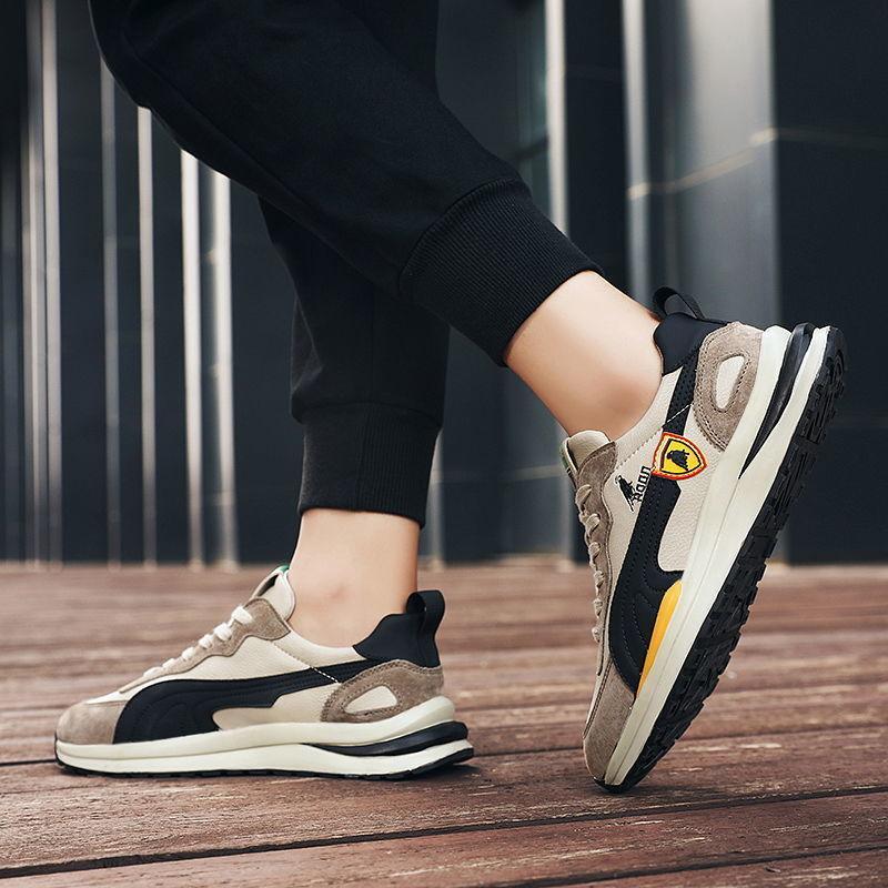 2025 Autumn New Men's Shoes Casual Fashion Student Shoes Versatile Trend Sports Shoes Korean Version Board Shoes