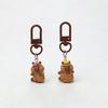 Забавный мультяшный брелок Capybara Kawaii Animal Keyring Прекрасный рюкзак Подвеска Ключ Подвесное украшение для пары Подарки