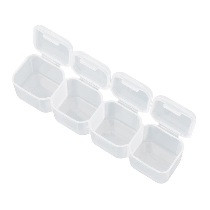 Fashion Plastic 28 Slots Nail Art Tools Jewelry Beads Storage Box Case Organizer