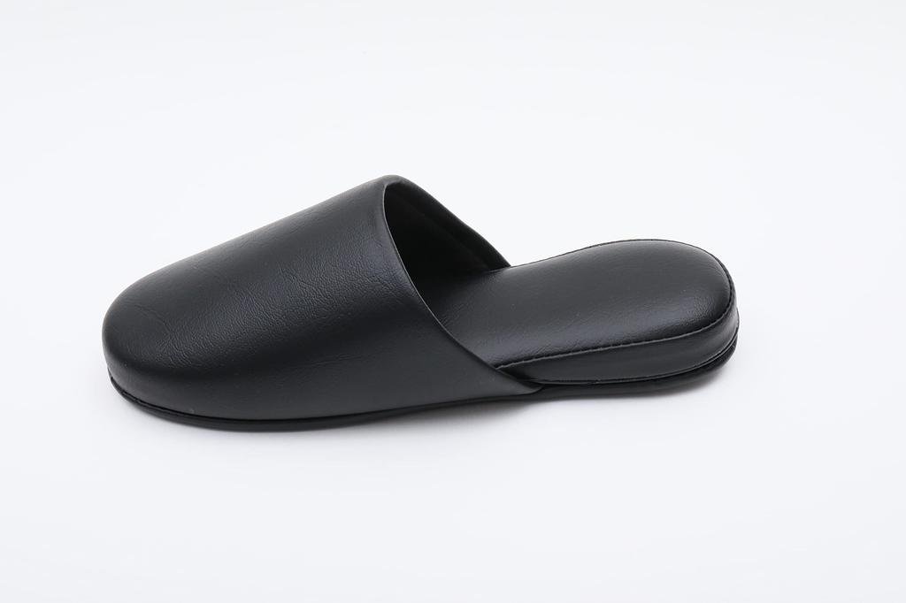 TOKYO SLIPPER Antibacterial Vinyl Hanging Slippers of Antibacterial Front Guest Slippers for Business Use and Guests Leather-Look Slippers, [Set 5]