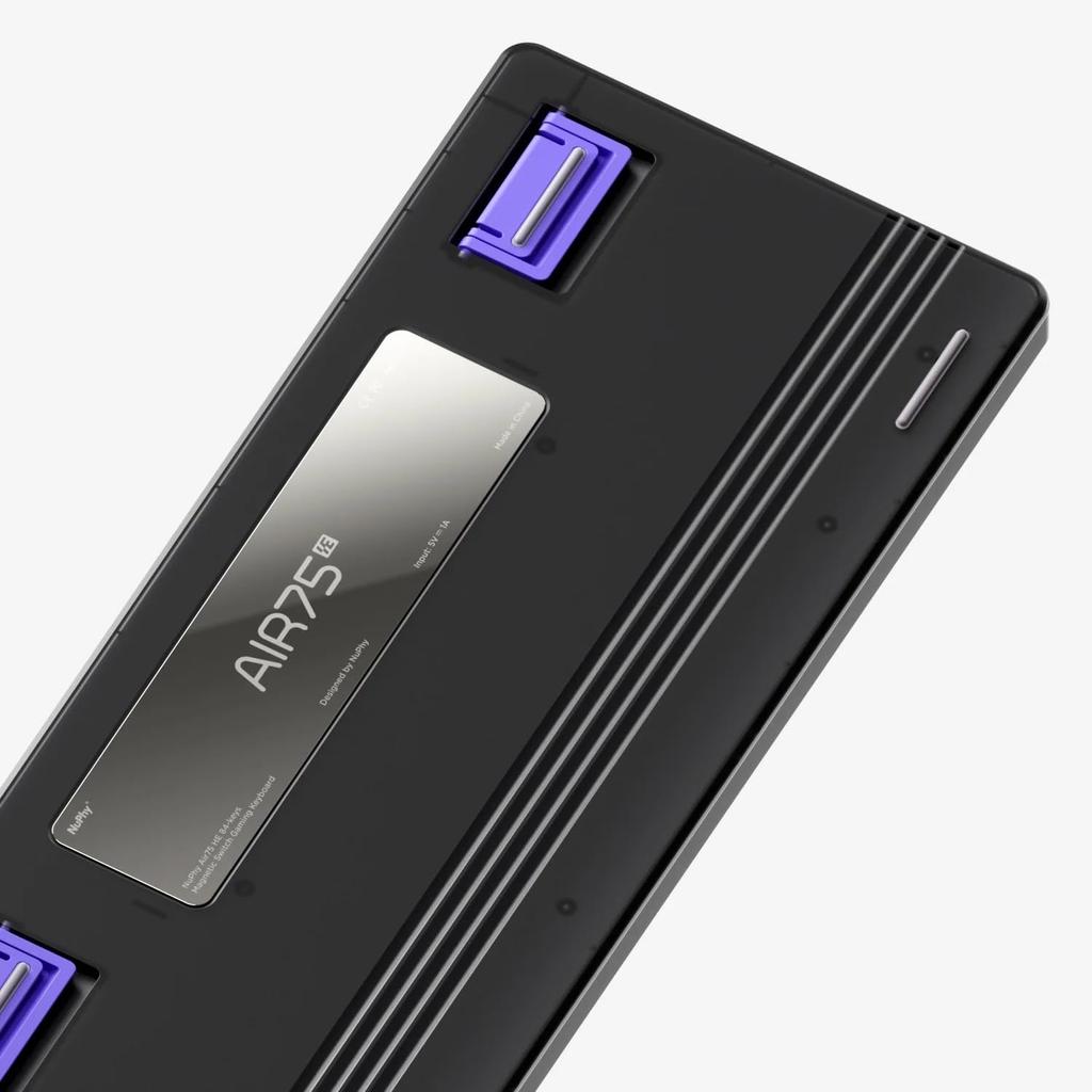 Nuphy Air75 HE Игровая клавиатура с быстрым срабатыванием, эффект Холла, раскладка на 84 клавиши, подвижная, киберспорт, проводная, магнитные переключатели, RGB, горячая замена, низкопрофильная клавиатура 75%