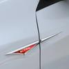 NCUD9 2pcs Metal Car Side Fender Badge Decal For KIA XCEED Logo Alloy Bumper Sticker Modified Styling Vehicle Decoration Accessories