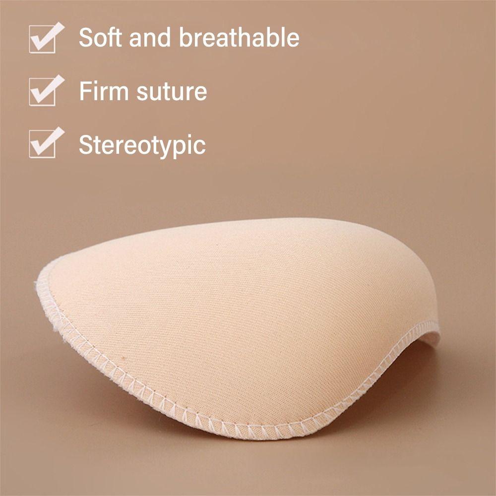 2Pairs Convenient Sewing Accessories DIY Apparel Sponge Shoulder Pads Soft Padded Shoulder Pad Covered Set-in Sewing