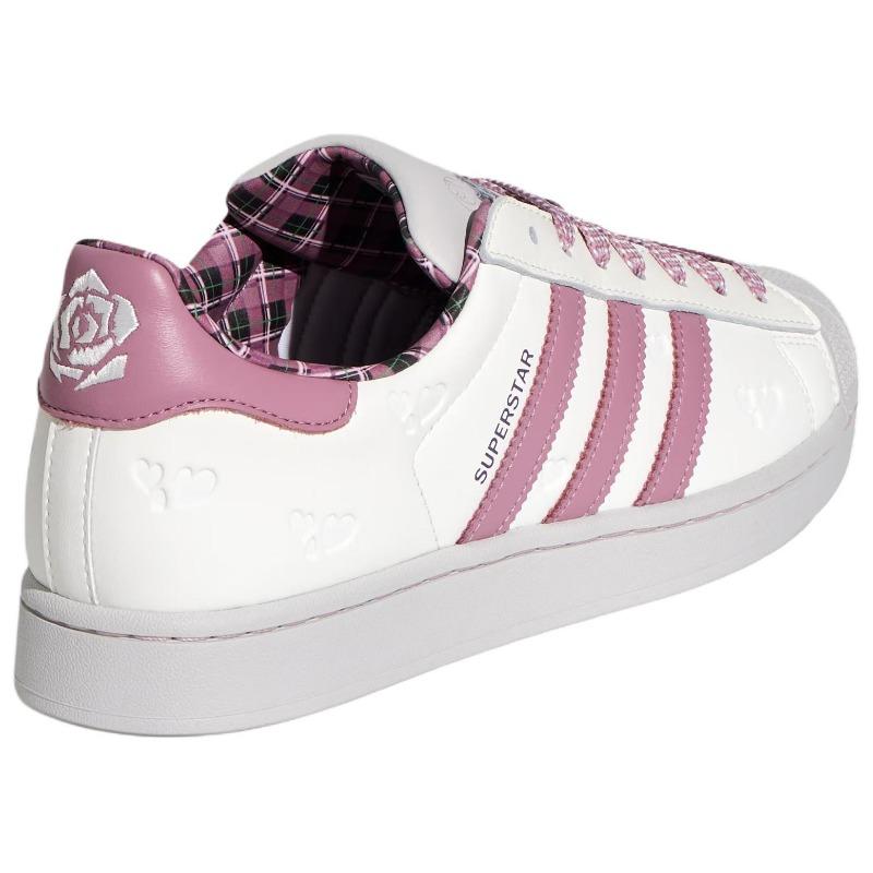 adidas Originals Superstar 2 Ограниченная серия ко Дню святого Валентина Удобные Классические Кроссовки Унисекс Кроссовки Белый Фиолетовый KZ7157