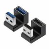 Угловой USB 3.0 Male to Female удлинитель, 90 градусов, вверх/вниз, для ПК