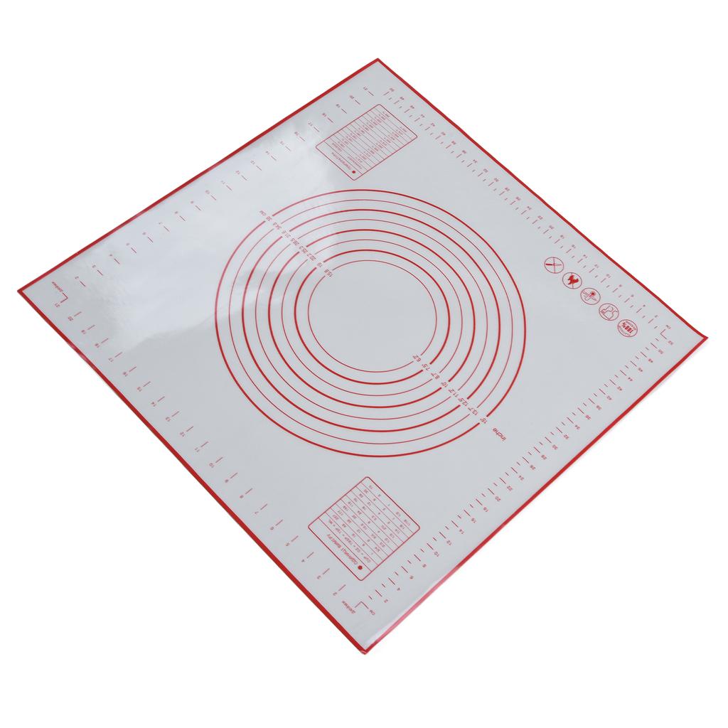 Силиконовый кондитерский коврик 60 X 60 см/23,6 X 23,6 дюйма Коврик для мастики с разметкой для раскатывания теста