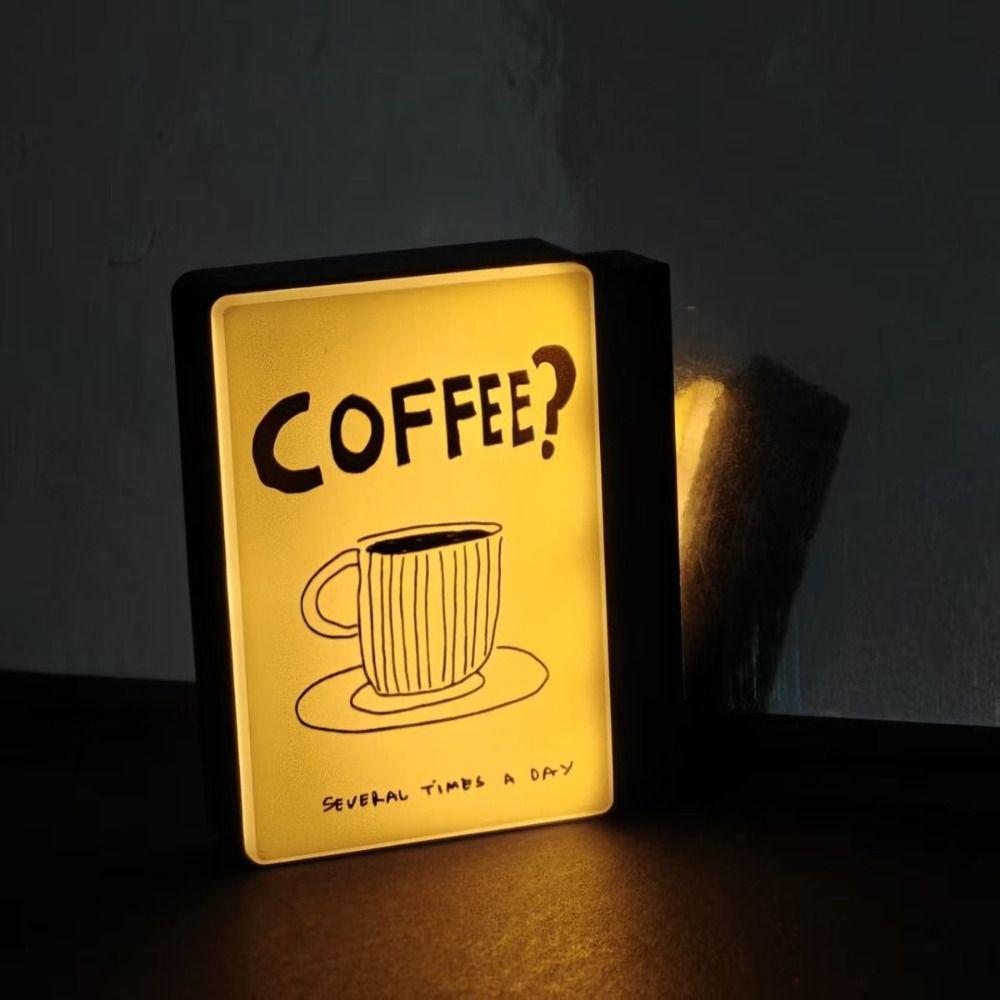 Retro Style Glowing Fridge Magnet Magnetic Mini Luminous Lightbox Gift