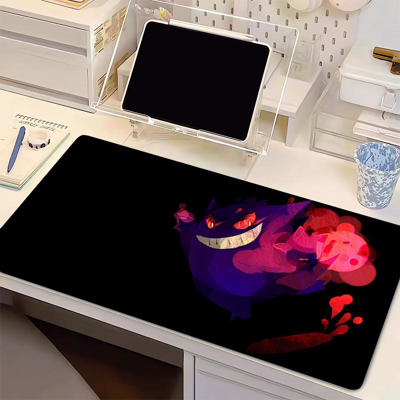 Natural Rubber Mouse Pad Pokemon Gengar Professional Esports Gamer Speed PC Gaming Keyboard Pad Notbook Desk Mat Anime Mousepad
