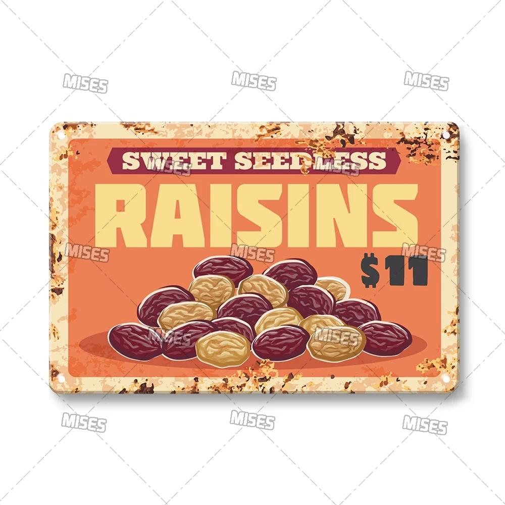 Food Metal Sign Kitchen Metal Poster Home Garage Man Cave Industrial Decor High-Quality Decorative Plate Metal Plaque