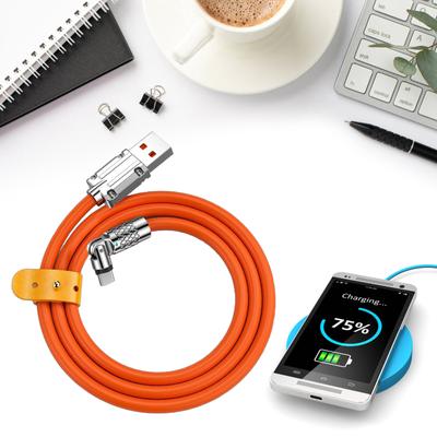 Кабель USB C с поворотом на 540 градусов Кабель USB-USB C 120 Вт Кабель для быстрой зарядки USB C Зарядный шнур USB C