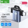 Biaz 2-in-1 OTG Adapter: Type-C & Micro USB 3.0 Conversion for Mobile To USB Flash Drive