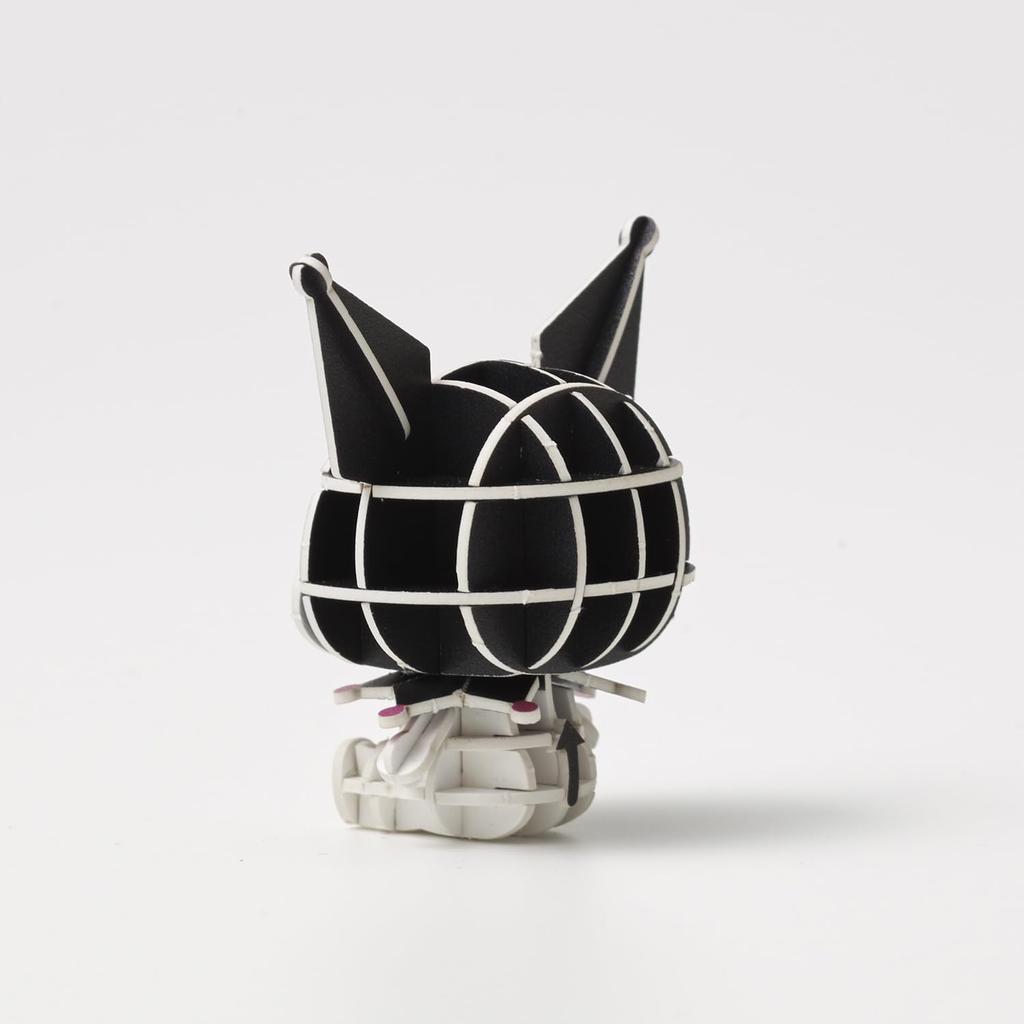 si-gu-mi PLUS Sanrio Kuromi - 3D Paper Puzzle DIY Craft Kit for Kids and Adults - Educational Toy for Boys and Girls - 3D Artwork and a Great Gift