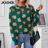 Women's Fashion Casual Fall Winter Long Sleeve O-Neck Sweaters