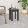 VidaXL Coffee Table Grey Ø 35x35 Cm Solid Pine Wood 822339