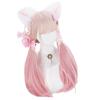 GhostNef Pink Long Straight Wig with Pink Perfect for Everyday and Easy To Harajuku and Includes Women's Gradient, Use, Lolita, Cosplay. Breathable,
