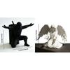 Plastic Ninja Warrior Pen Holder Stable Desktop Organizer Simulation Character Model  Gift Idea