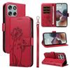 For Motorola Moto G56 5G Leather Wallet Case with Strap Dandelion Imprint Phone Stand Cover