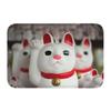 Custom Kawaii Maneki Neko Lucky Cat Doormat Non-Slip Entrance Bath Kitchen Floor Door Mat Japanese Geisha Art Garden Carpet Rug