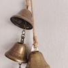 Vintage Brass Hanging Bells With Rustic Retro Design And Melodic Chime Perfect For Home Wall Decor Patio Garden Door Decoration