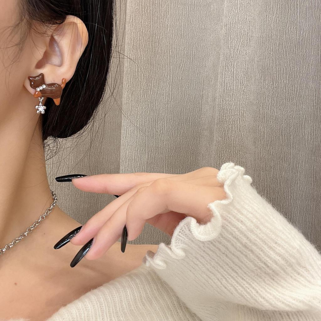 Ожерелье с подвеской в виде таксы — универсальная роскошная цепочка для свитера для женщин и студентов