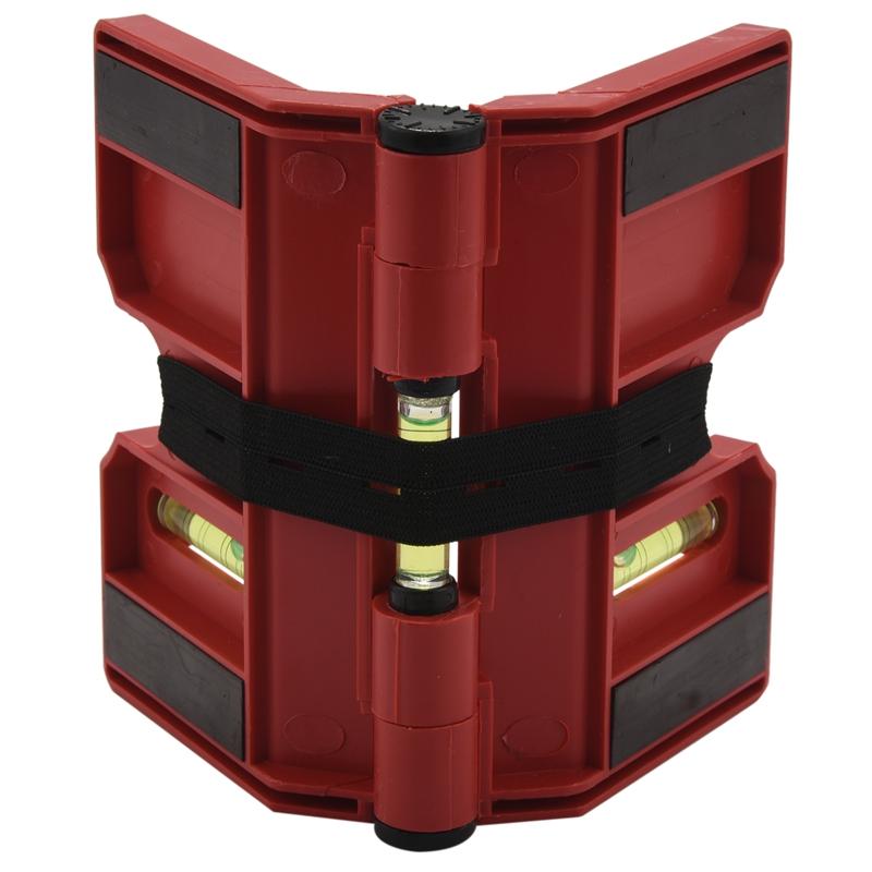 Уровень спирта, магнитный уровень, складной для хранения, пузырьковый уровень для перекрестной проверки, упаковка из 2 шт.